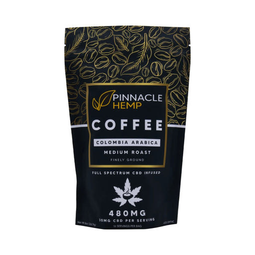 Pinnacle Hemp CBD Ground Coffee 480mg (8oz) front