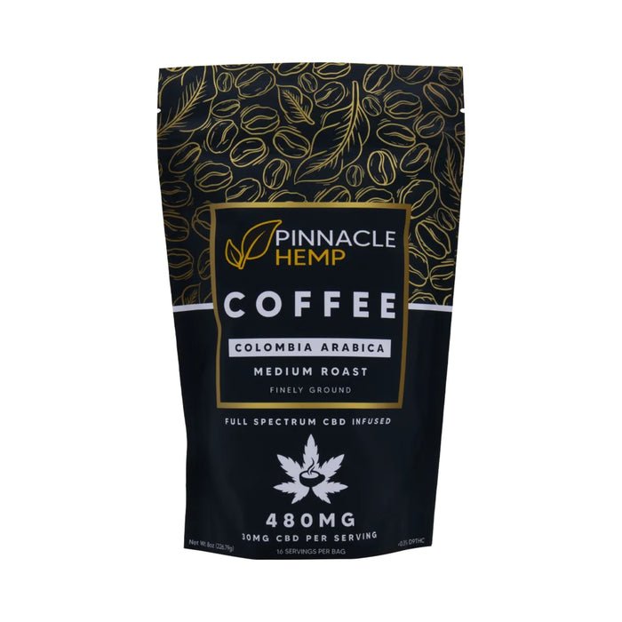 Pinnacle Hemp CBD Ground Coffee 480mg (8oz) front
