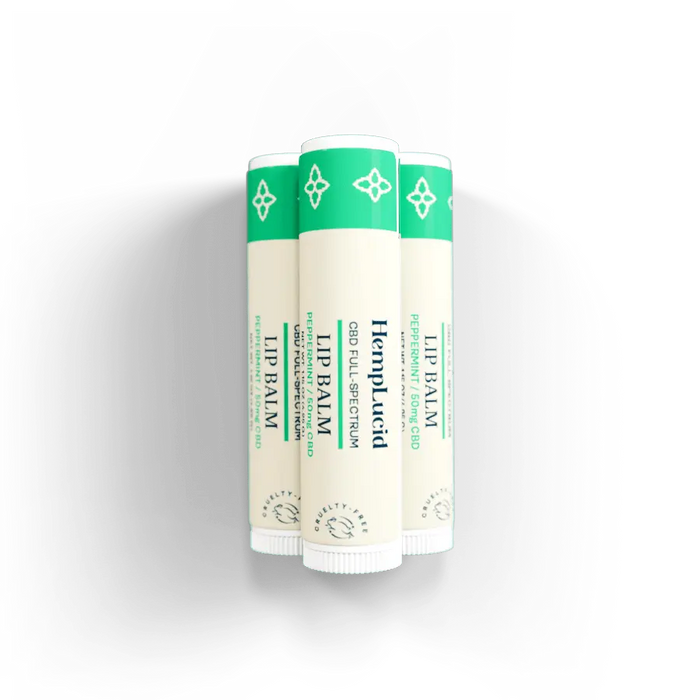 HempLucid CBD Lip Balm Peppermint 3 pack | CBDdatabase.com
