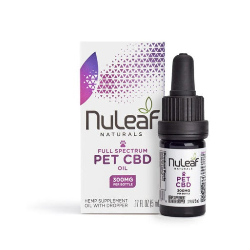 NuLeaf Naturals Full Spectrum CBD Pet Oil 300mg (5ml) | CBDdatabase.com