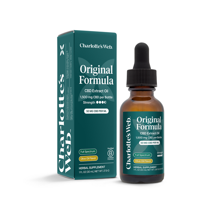 Charlotte's Web Original Formula CBD Oil Olive Oil 50mg (30mL)