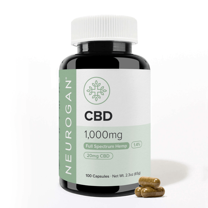 Neurogan CBD Capsules 10mg 100 count bottle