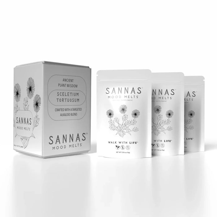 SANNAS Mood Melts box and pouches | CBDdatabase.com