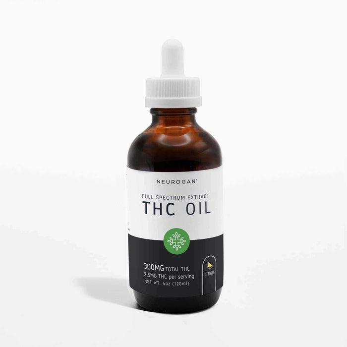 Neurogan THC Oil Citrus 300mg 4 oz bottle
