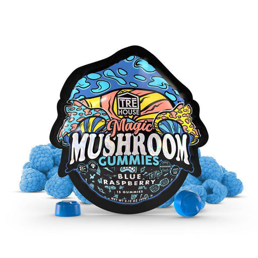 Magic Mushroom Gummies - Blue Raspberry - TRĒ House | CBDdatabase.com