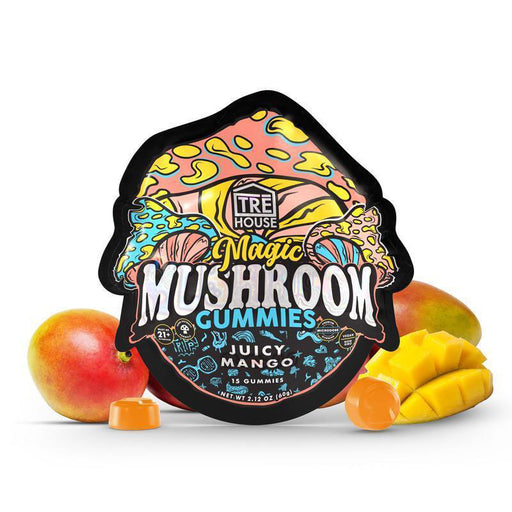 Magic Mushroom Gummies - Juicy Mango - TRĒ House | CBDdatabase.com