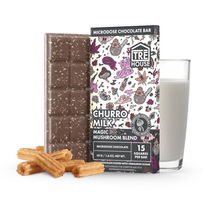 Magic Mushroom Chocolate Bar - Churro Milk - TRĒ House