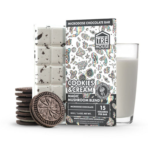 Magic Mushroom Chocolate Bar - Cookies & Cream - TRĒ House