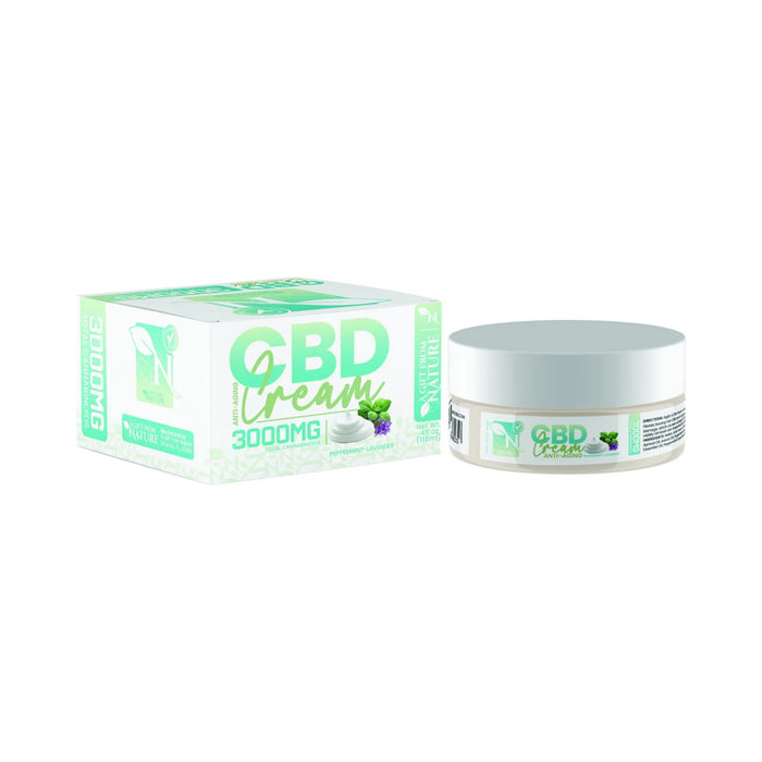 A Gift From Nature Anti Aging CBD Cream 3000mg jar and box