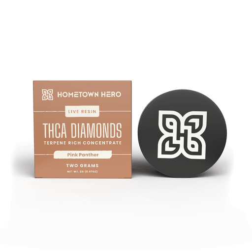 Hometown Hero THCA Diamonds + Live Resin Pink Panther (2g) | CBDdatabase.com