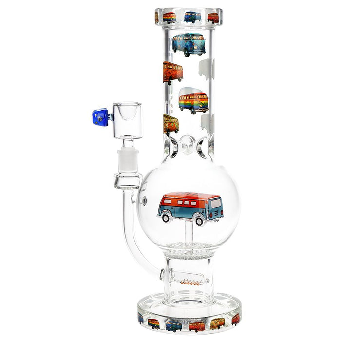 Pulsar VW Bus Bubble Base Glass Bong - 12.25" / 14mm F