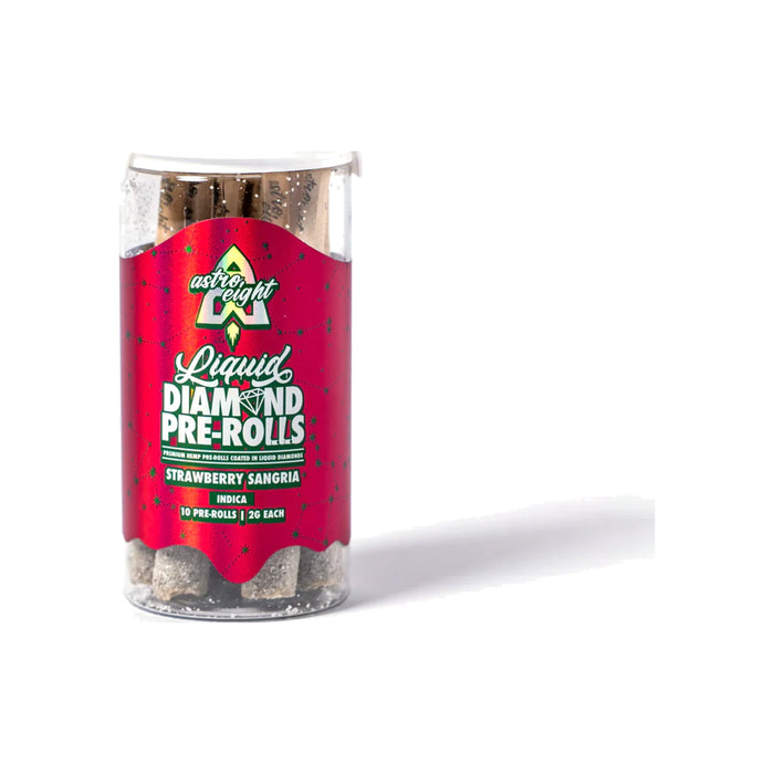 Astro Eight THCA Liquid Diamond Pre-Rolls 20g (10 Count) Strawberry Sangria