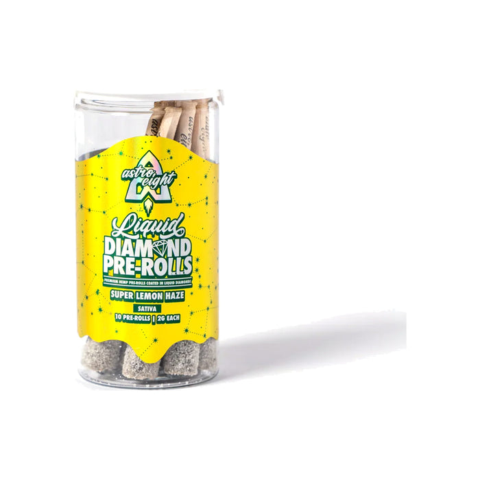 Astro Eight THCA Liquid Diamond Pre-Rolls 20g (10 Count) Super Lemon Haze