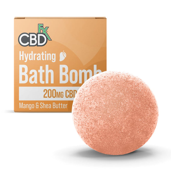 CBDfx Hydrating Mango & Shea Butter CBD Bath Bomb 200mg