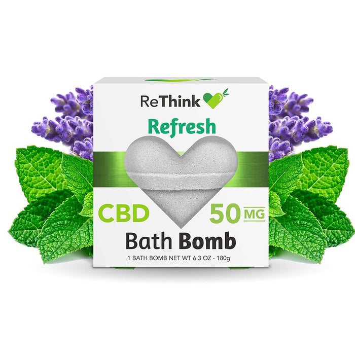 ReThink CBD Bath Bomb Refresh package | CBDdatabase.com
