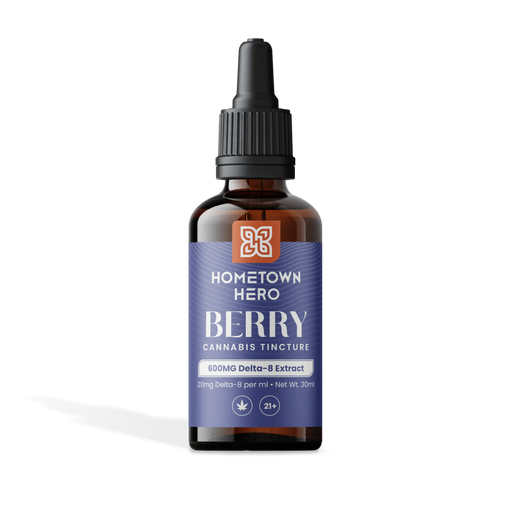 Hometown Hero Delta 8 THC Tincture Berry 600mg (30ml) | CBDdatabase.com