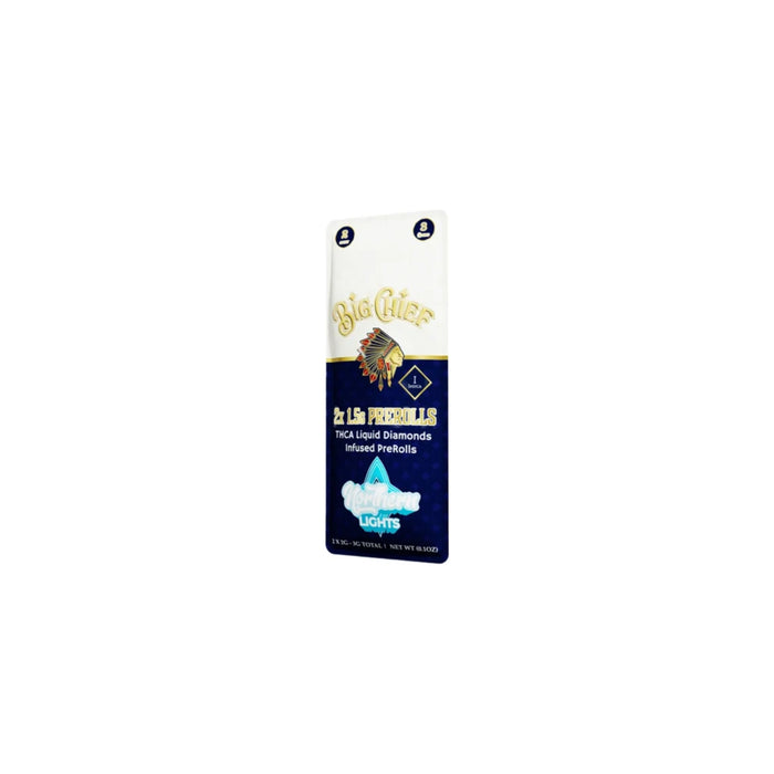 Big Chief Hemp THCA Liquid Diamonds Infused Pre-Rolls 1.5g (2 Count) Northern Lights