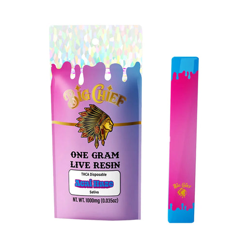 Big Chief Hemp THCA Live Resin Disposable Vape 1g Acai Haze