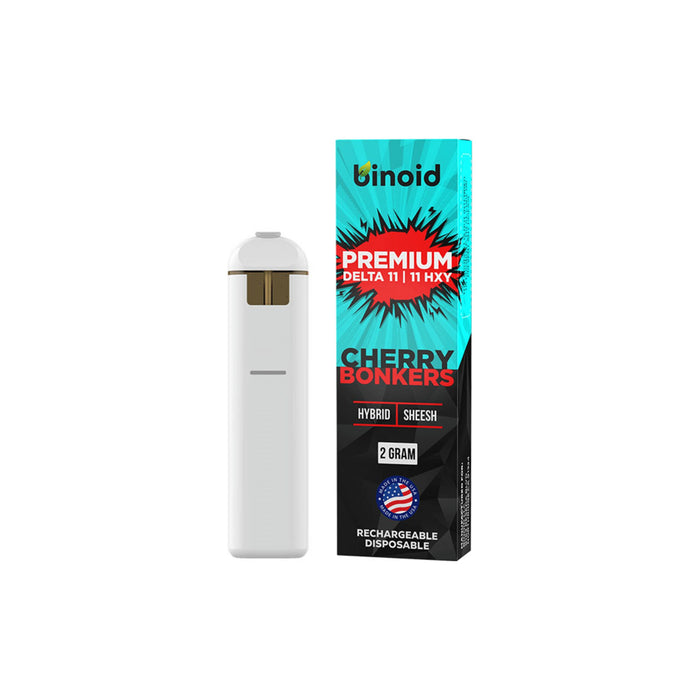 Binoid Delta 11 THC and 11 HXY Disposable Vape 2g Cherry Bonkers