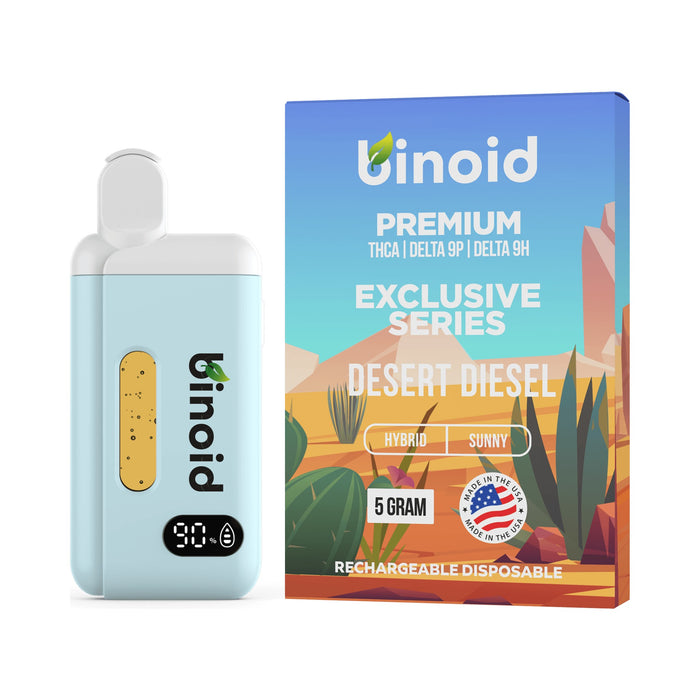 Binoid Exclusive Series Disposable Vape 5g Desert Diesel front | CBDdatabase.com