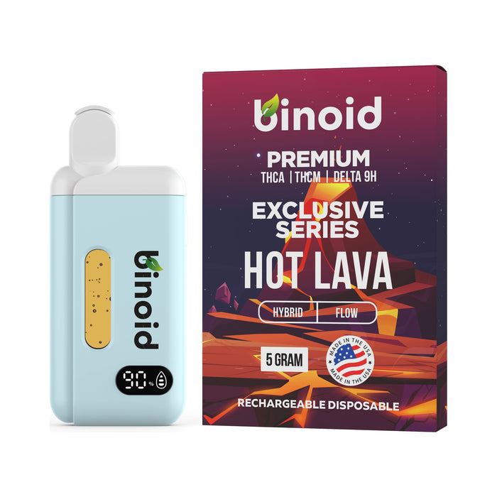 Binoid Exclusive Series Disposable Vape 5g Hot Lava front | CBDdatabase.com