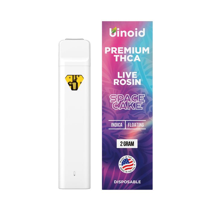 Binoid THCA Disposable Vape 2g Space Cake front | CBDdatabase.com