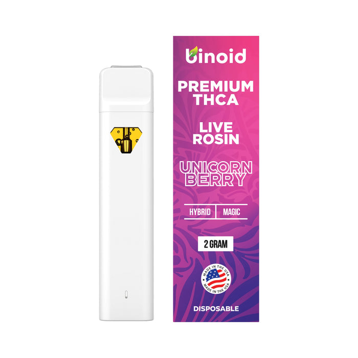 Binoid THCA Disposable Vape 2g Unicorn Berry front | CBDdatabase.com