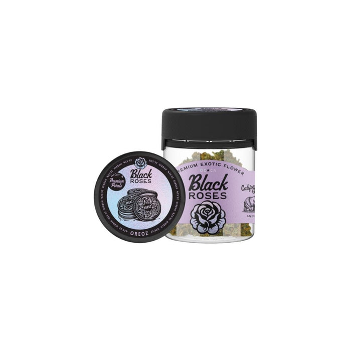 Black Roses Premium Exotic THCA Flower 3.5g Oreoz front | CBDdatabase.com