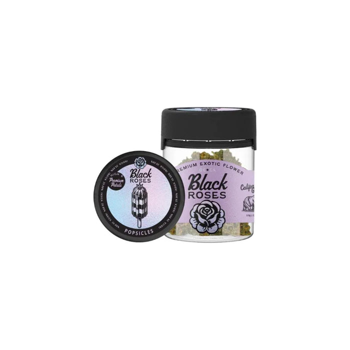 Black Roses Premium Exotic THCA Flower 3.5g Popsicle front | CBDdatabase.com