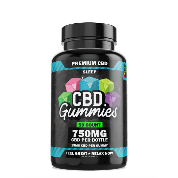 Hemp Bombs CBD Sleep Gummies with Melatonin 15mg (8, 20, 50 & 100 Count)
