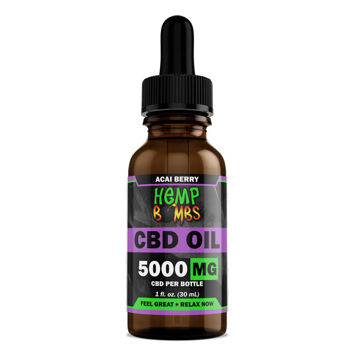 Hemp Bombs CBD Oil Acai Berry (300mg to 5000mg)