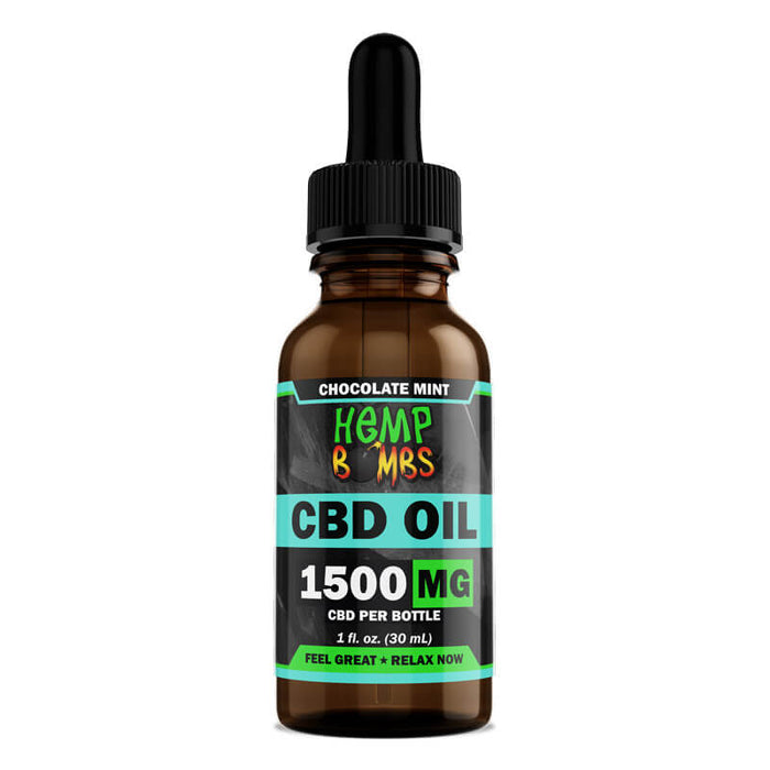 Hemp Bombs CBD Oil Chocolate Mint (300mg, 1500mg & 5000mg)