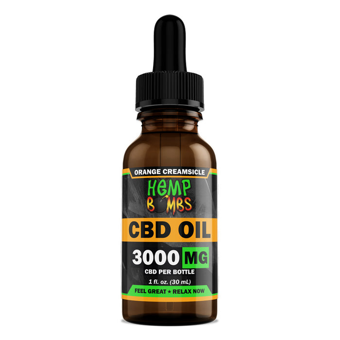 Hemp Bombs CBD Oil Orange Creamsicle (300mg to 5000mg)