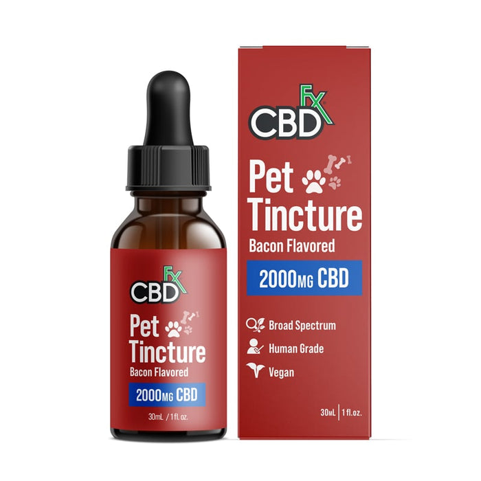 CBDfx CBD Oil for Dogs Bacon Flavor (250mg, 500mg, 1000mg & 2000mg)