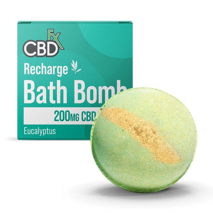 CBDfx Recharge Eucalyptus CBD Bath Bomb 200mg