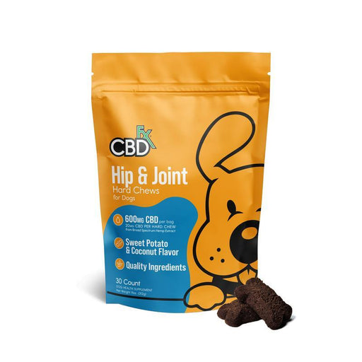CBDfx Hip & Joint CBD Dog Chews 600mg (30 Count)