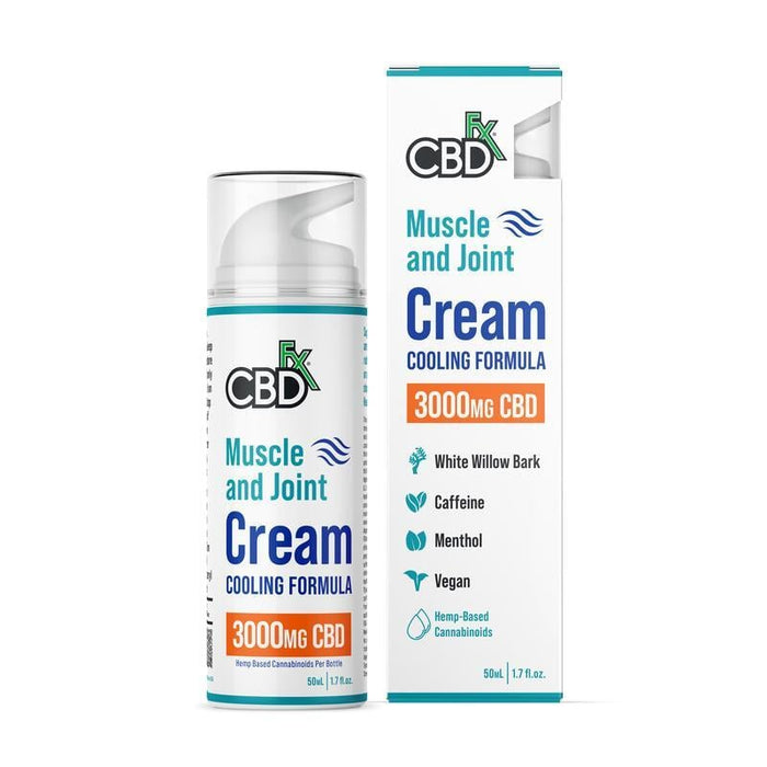 CBDfx Muscle & Joint CBD Cream Cooling Formula (500mg, 1000mg & 3000mg)