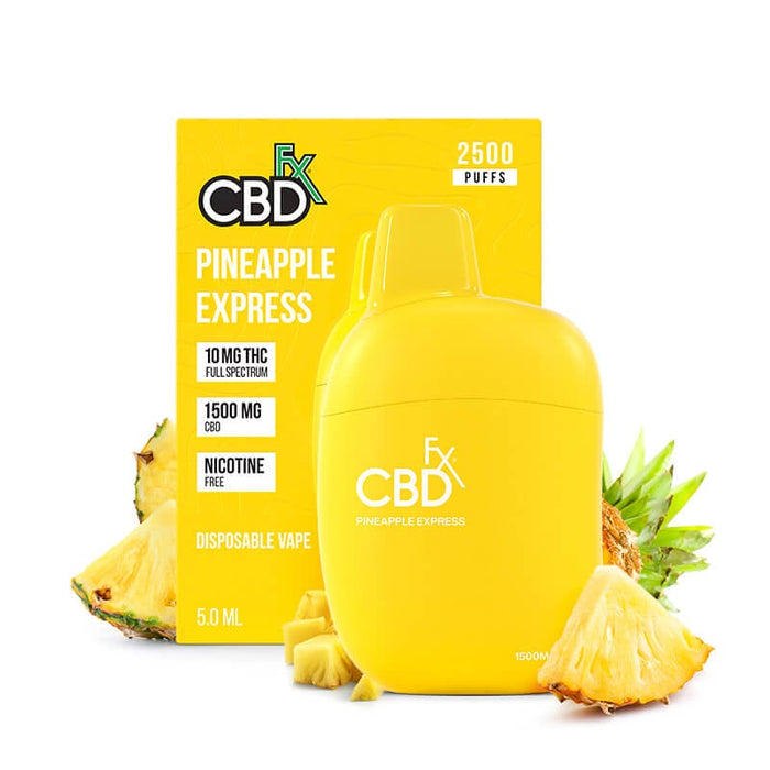 CBDfx Pineapple Express THC Vape Pen 1500mg CBD + 10mg THC