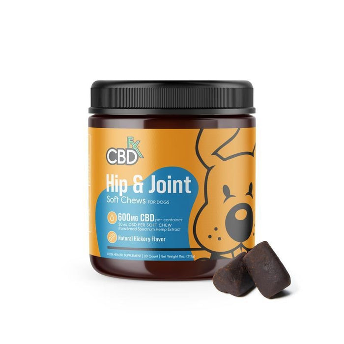 CBDfx Hip & Joint CBD Dog Chews 600mg (30 Count)
