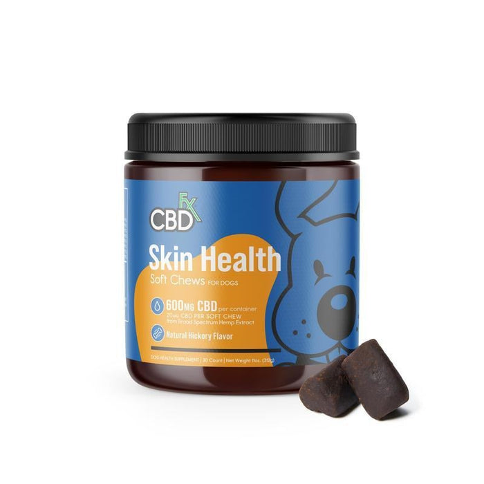 CBDfx Skin Health CBD Dog Chews 600mg (30 Count)