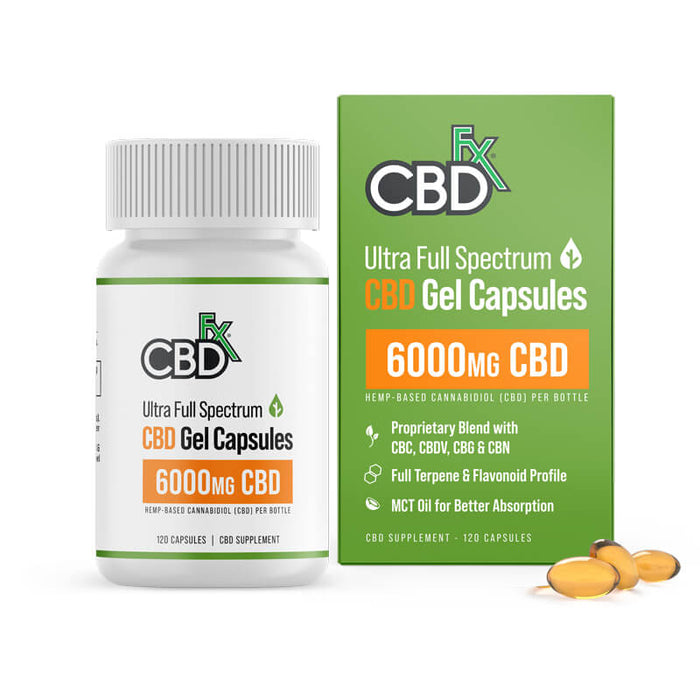CBDfx Full Spectrum CBD Softgels (1500mg, 3000mg & 6000mg)