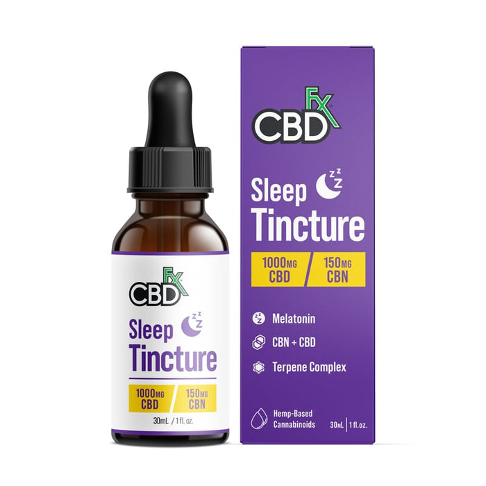CBDfx CBD + CBN Sleep Tincture with Melatonin (1000mg, 2000mg & 4000mg)