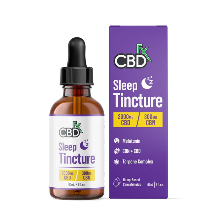 CBDfx CBD + CBN Sleep Tincture with Melatonin (1000mg, 2000mg & 4000mg)