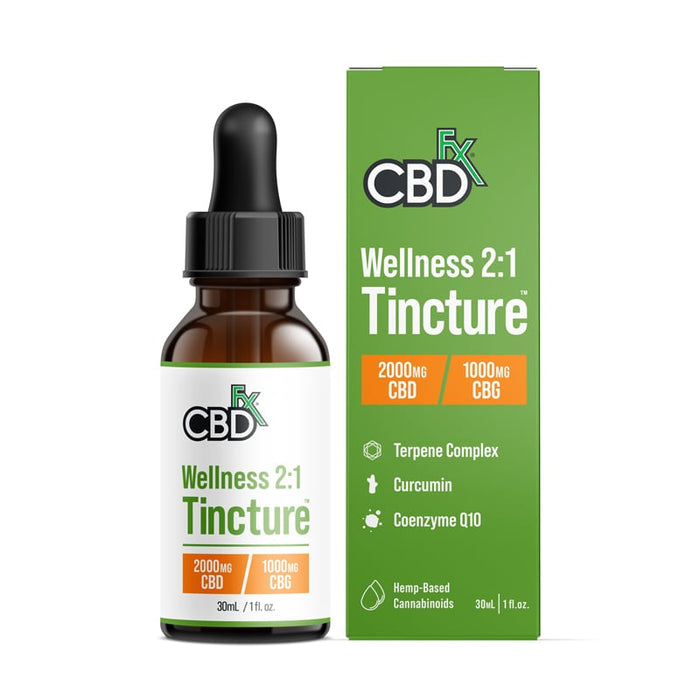 CBDfx Wellness CBD + CBG Oil Tincture (500mg, 1000mg, 2000mg, 4000mg & 6000mg)