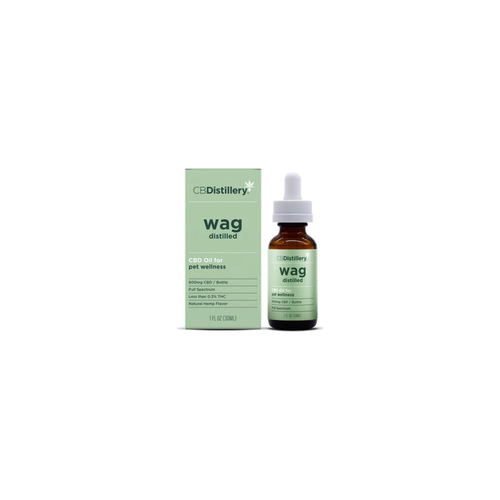 CBDistillery Wag Distilled Full Spectrum CBD Pet Tincture 600mg front | CBDdatabase.com