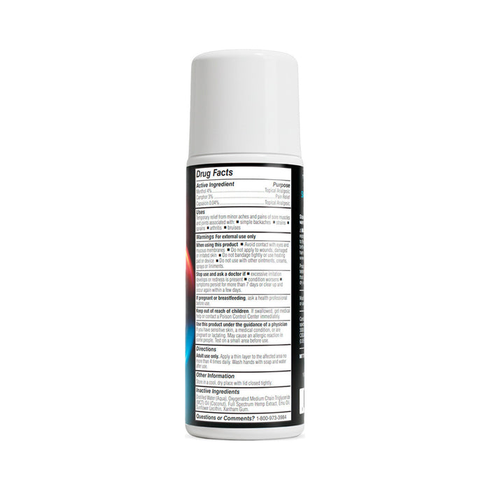 cbdMD Full Spectrum Inferno Freeze CBD Roll-On 3000mg (90mL) back | CBDdatabase.com