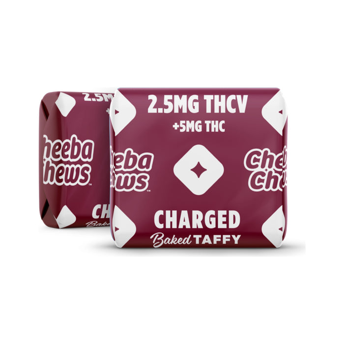 Cheeba Chews Charged Chews 5mg Delta 9 THC and 2.5mg THCV Mocha (20 Count) pieces