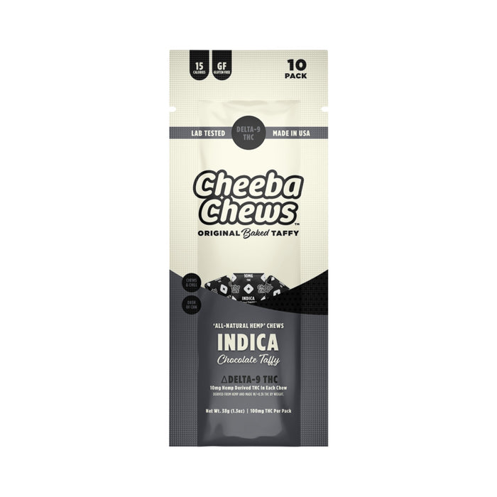 Cheeba Chews Indica Taffy 10mg Delta 9 THC Chocolate (10 Count)