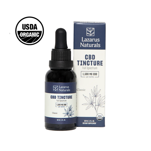 Lazarus Naturals Full Spectrum CBD Oil Tincture, Classic (1500mg & 6000mg) - image 1