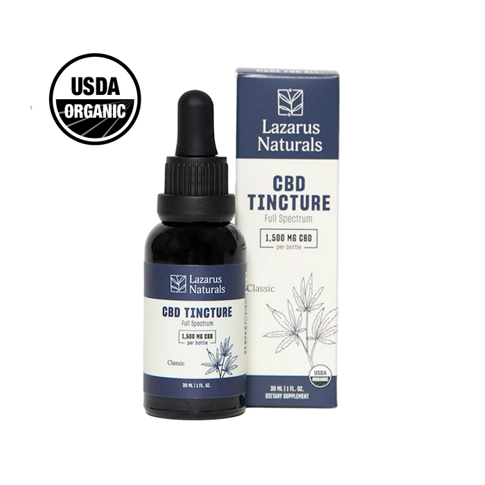 Lazarus Naturals Full Spectrum CBD Oil Tincture, Classic (1500mg & 6000mg) - image 1